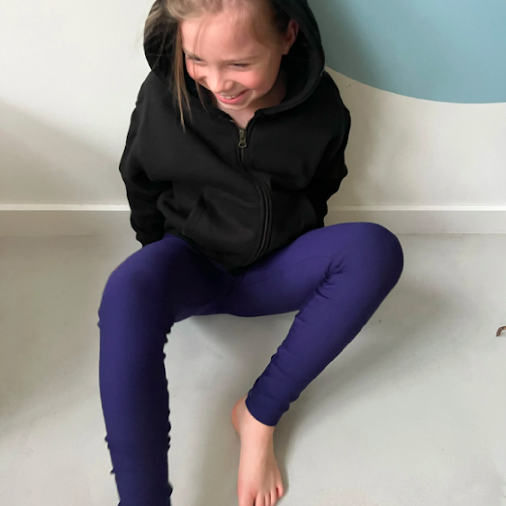 海軍藍 | 刷毛緊身褲 (小)