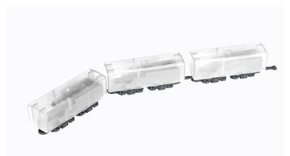 Rokuhan SA007-1 Z規 矮型客車（藍色）標籤型