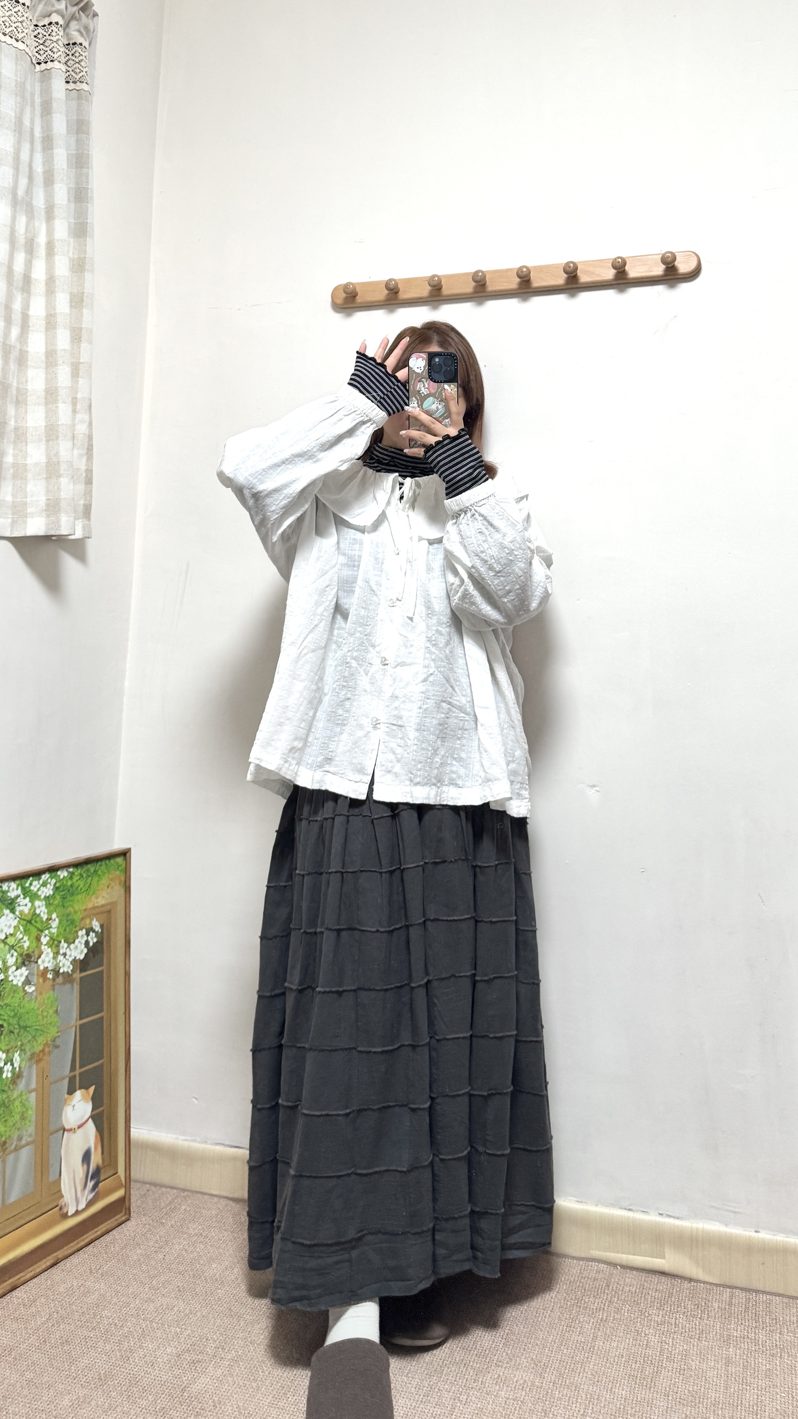 推！小企領條紋打底