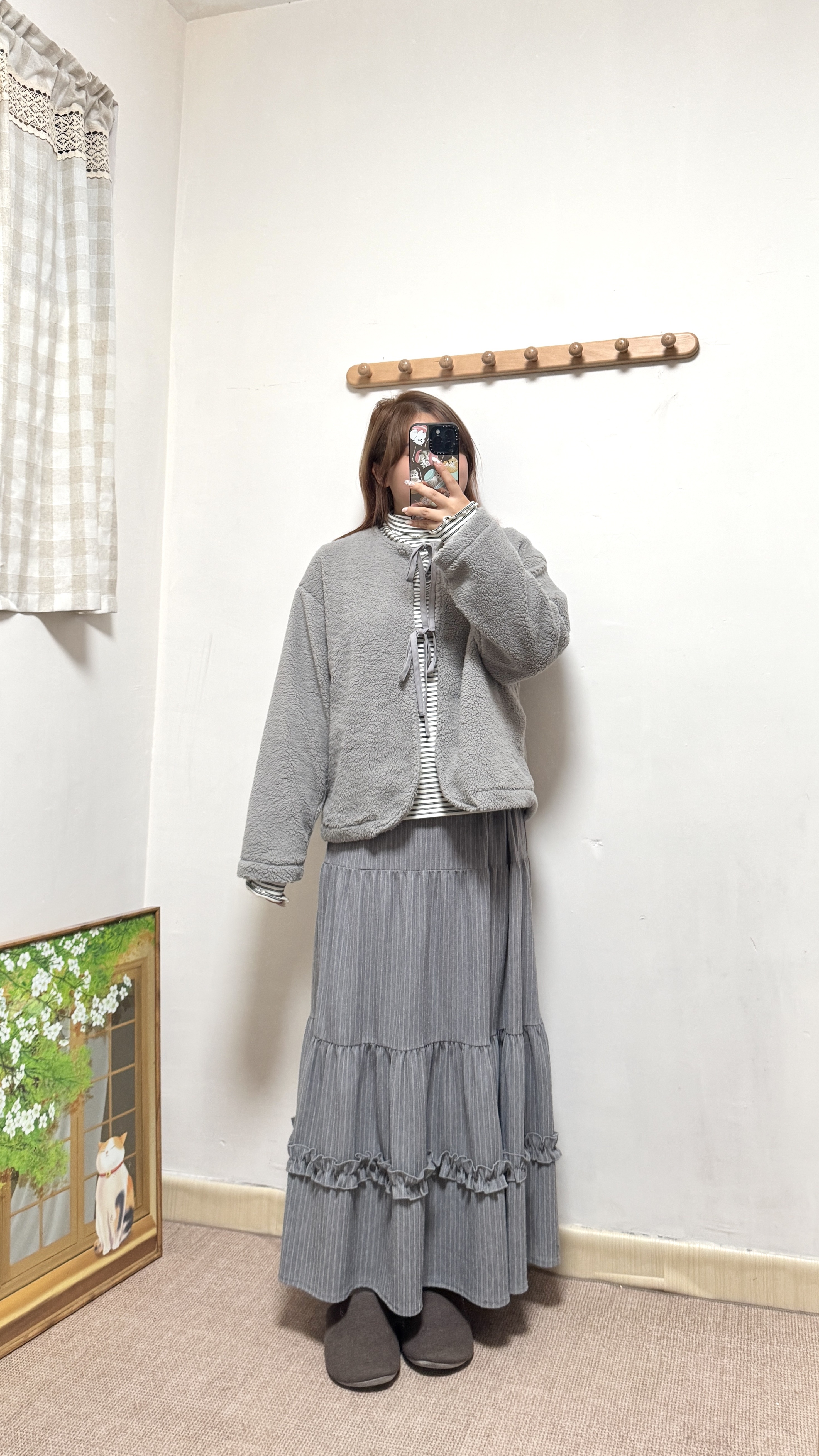 靚！Ruffle 暗紋半身裙