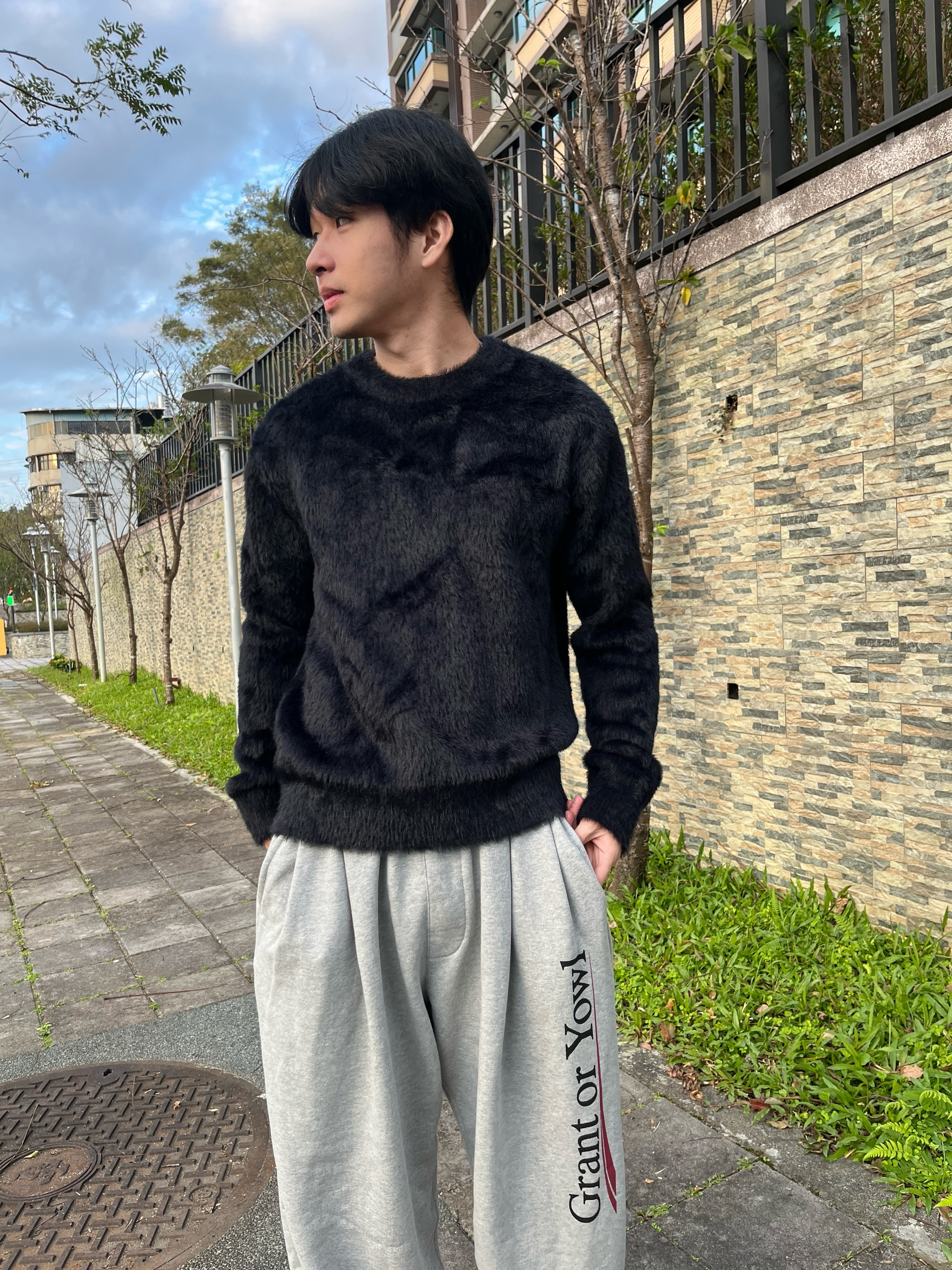 現貨 財閥公子 高級感 馬海毛 毛衣