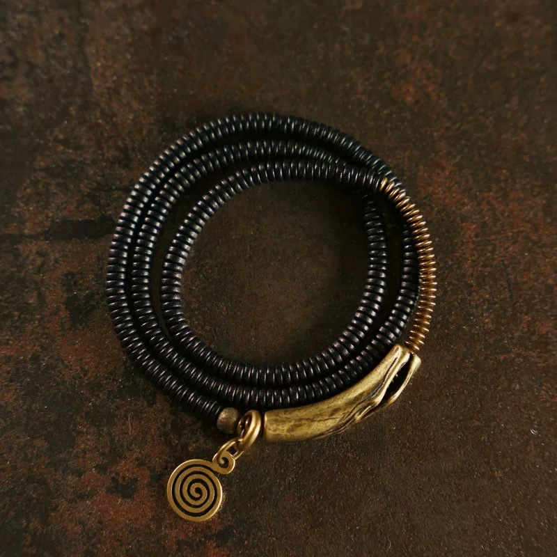 黑檀木項鍊手鍊兩用飾品