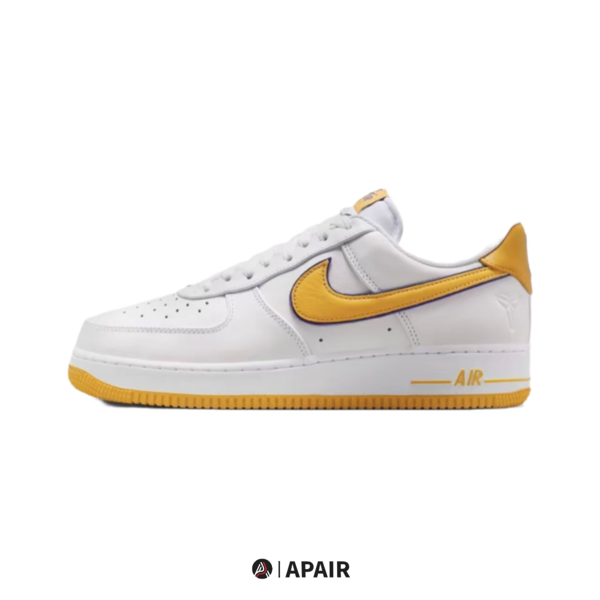 【APAIR】預購 kobe bryant x nike air force 1 Retro QS 白黃 紫滾邊 白黃紫 聯名款 FZ1151-100