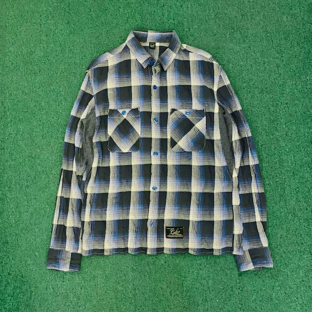 ⏱️限時優惠LIMITED TIME SALE: LUKER BY NEIGHBORHOOD GREATER CHECK SHIRT LS - BLACK/BLUE XL IN STOCK NOW (現貨發售中)