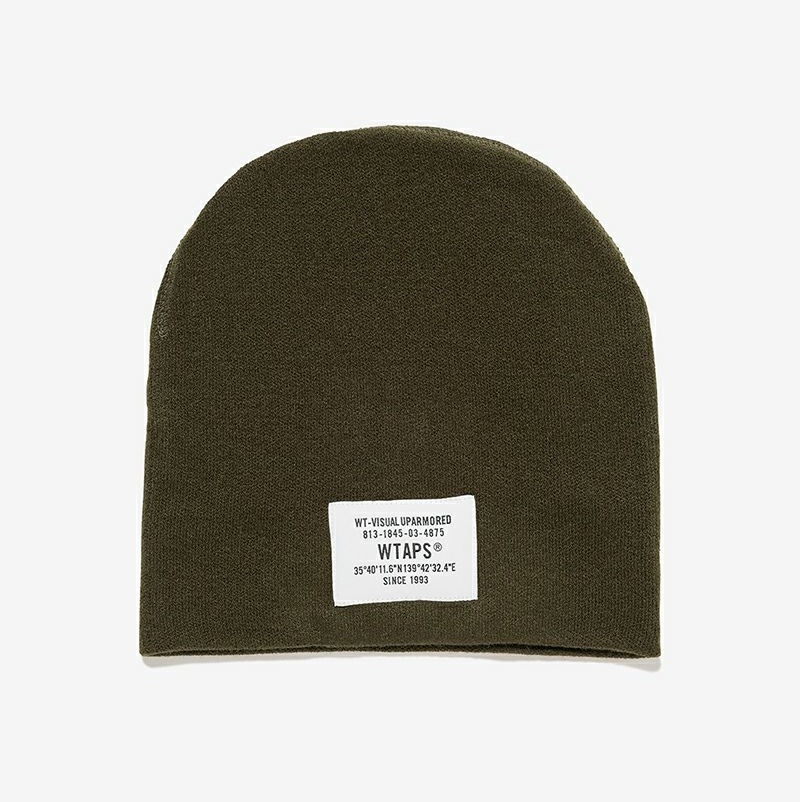 WTAPS 2024 A/W WIGGLY / BEANIE / ACRYLIC - OLIVE PRE ORDER ITEM (預訂中)