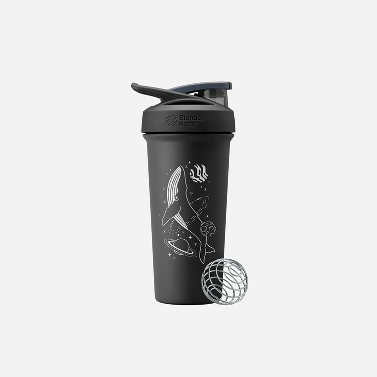 BlenderBottle® Sleek不鏽鋼｜25oz 搖搖杯｜海洋系列 鯨奇漂流