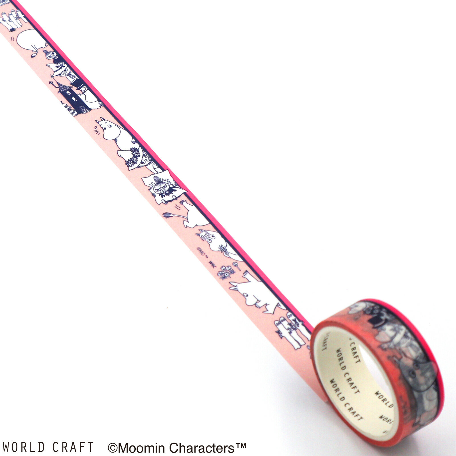 World Craft - Moomin Tape - Pink Border
