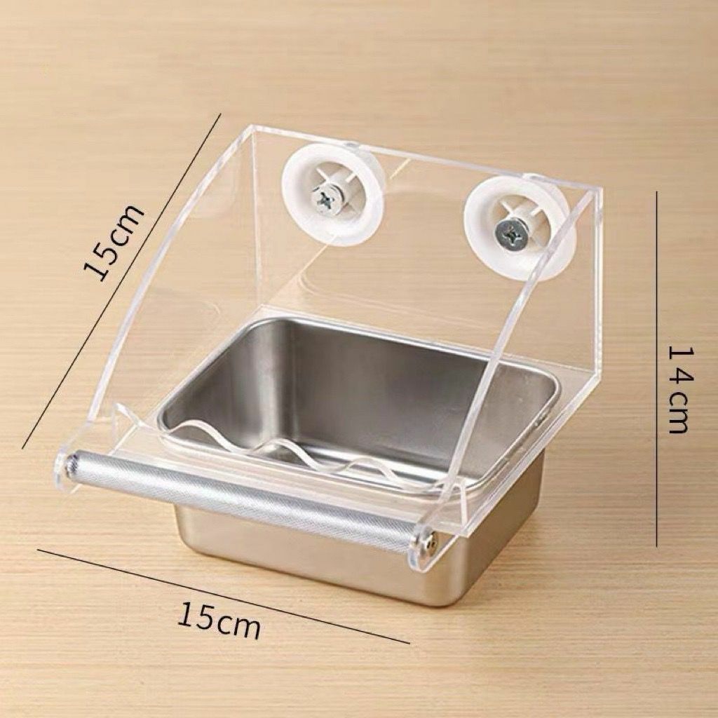 不鏽鋼鸚鵡飼料盒