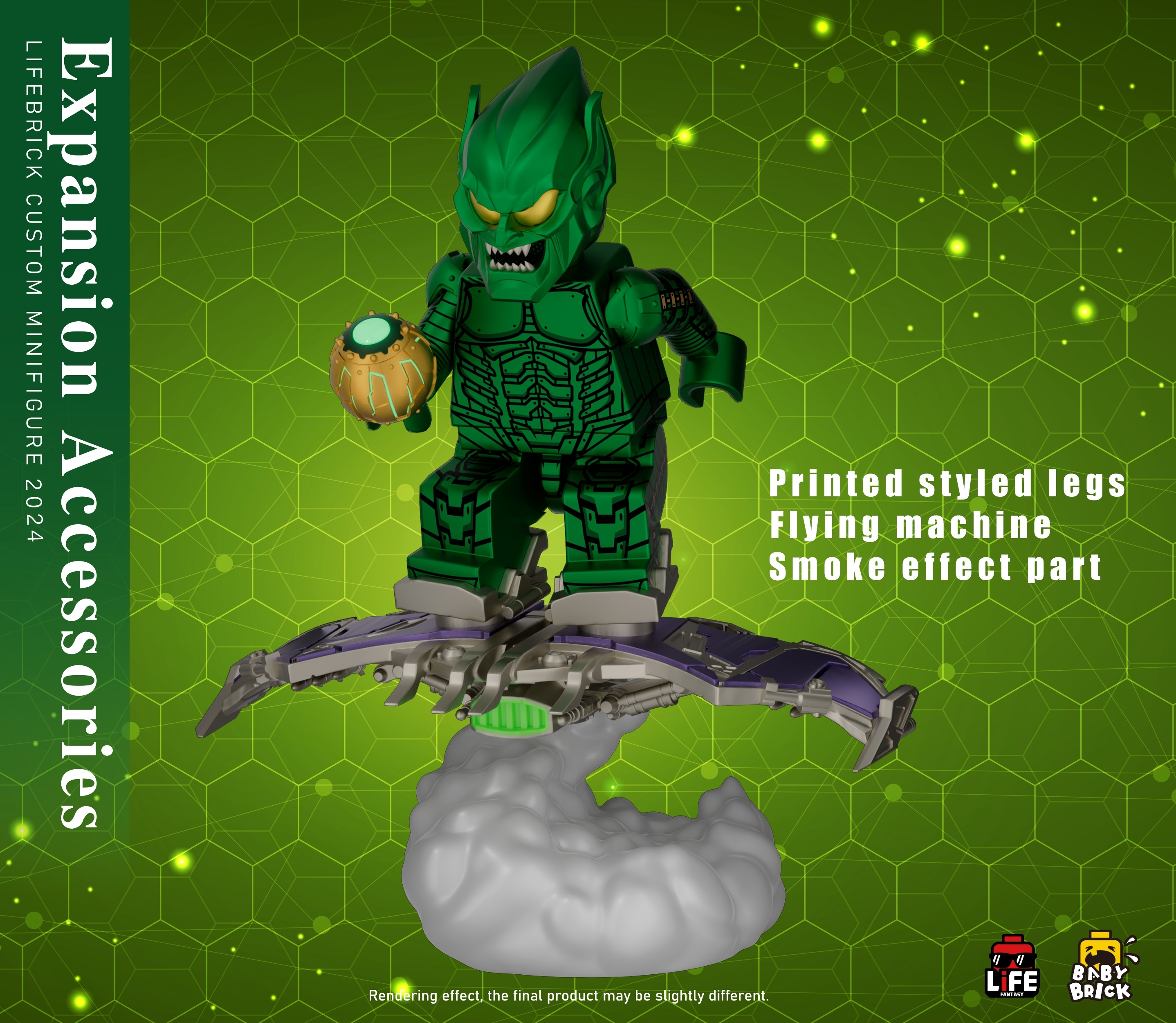 [Life Brick][Preorder] Green Goblin - Willem Ver [PADprinted]