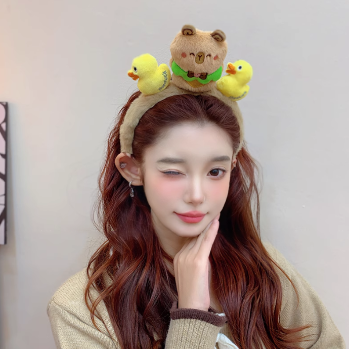 Capybara With Friend Headband