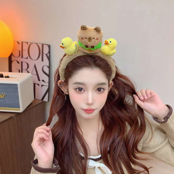 Capybara With Friend Headband