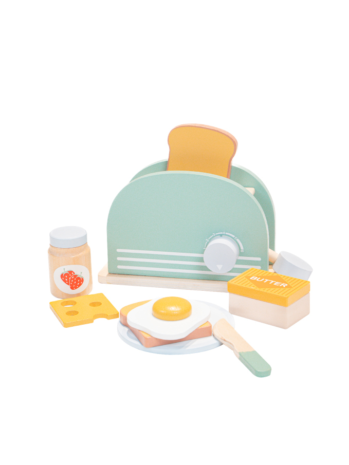 寶貝小廚師-質感木製扮家家酒切切樂 早餐好好吃組