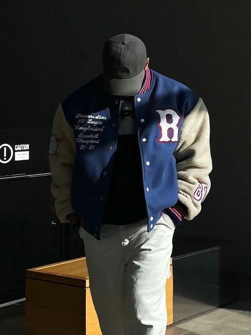 毛毛手袖棒球褸 JK1934