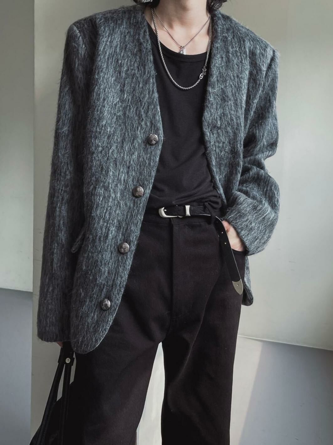 淨色開胸外套 TAC-0034JK