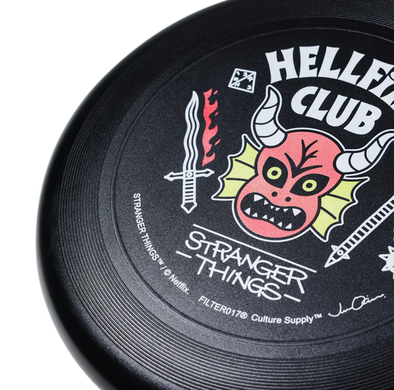 【現貨】FILTER017® X Stranger Things X Jun Oson Hellfire Club Frisbee / 地獄火俱樂部飛盤