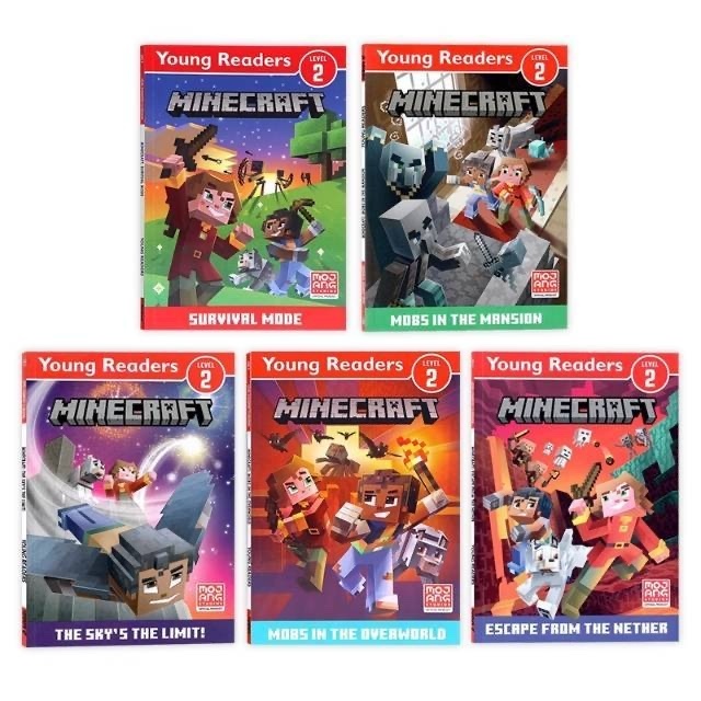 Minecraft Young Readers 5 books Bundle (Level 2)