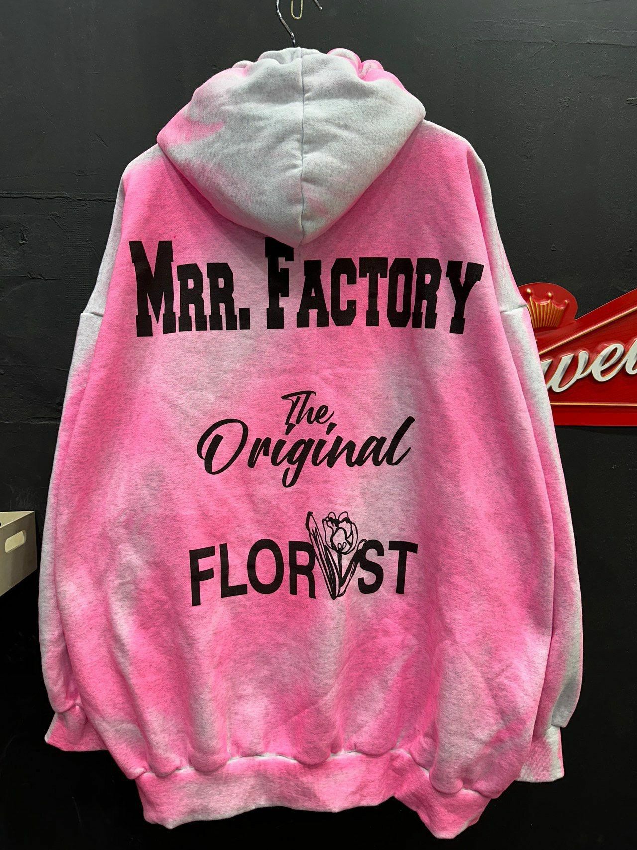 OverSize拼色英文字連帽衛衣(薄抓毛底) TAC-0043T