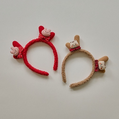 DOT聖誕麋鹿迷你玩偶髮箍