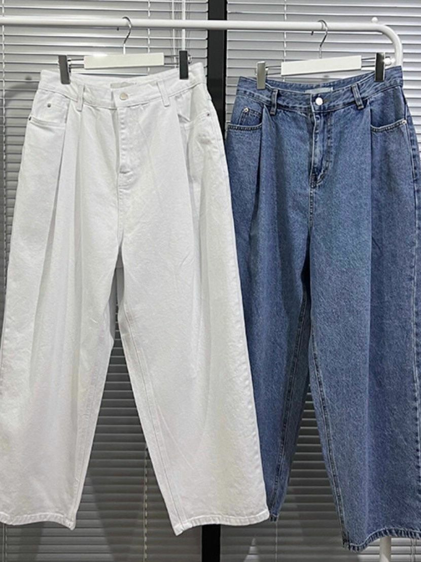 淨色鬆身牛仔褲 TAC-0050P