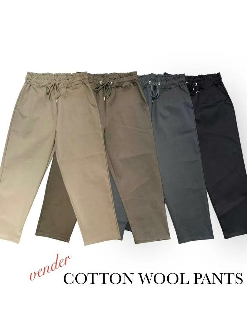 淨色鬆身褲(薄抓毛底) TAC-0051P