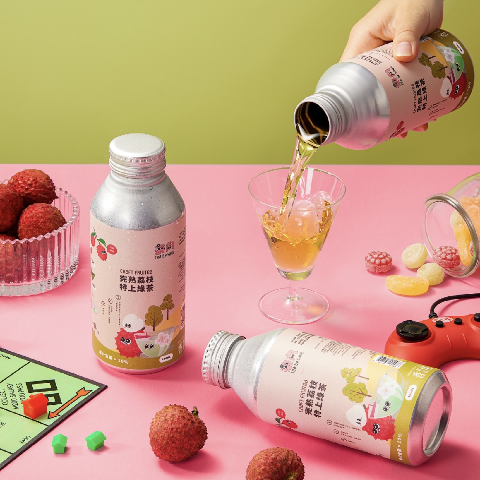 SAGE 精品水果茶 台灣完熟荔枝特上茉莉綠茶｜香港製造