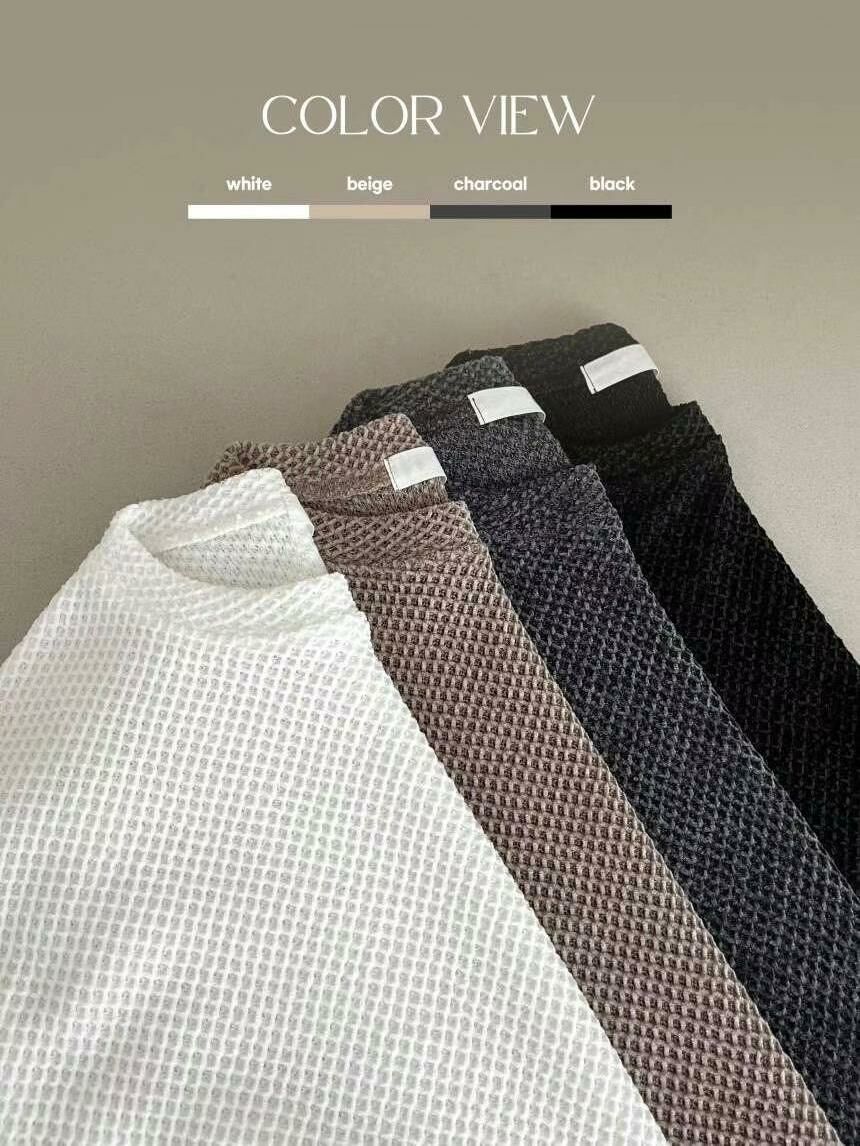 淨色網紋長袖衫 TAC-0056T