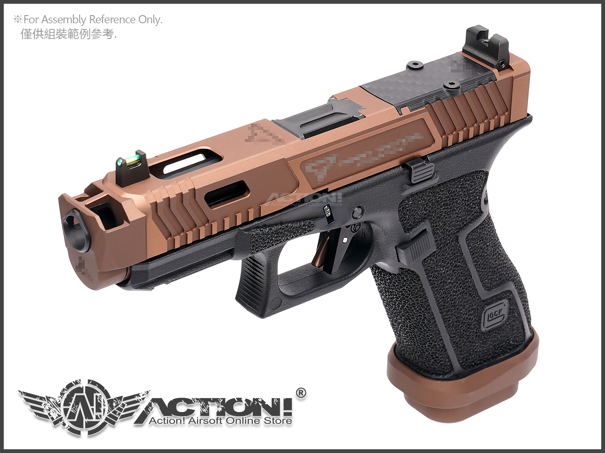 マルイ GLOCK TTI Combat Master GBB フレーム一式 Army TTI Combat Master G17 GBB Pistol Lower frame full set