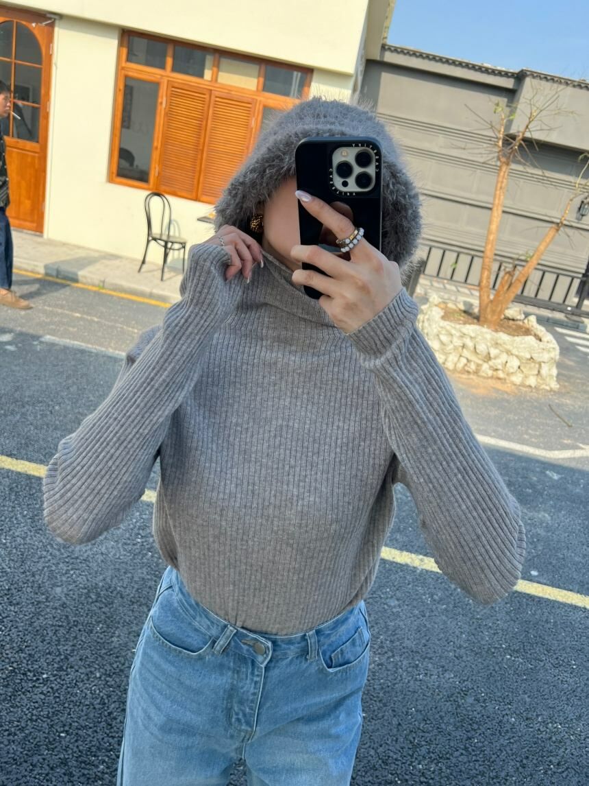 坑紋堆堆領打底毛衣*5色