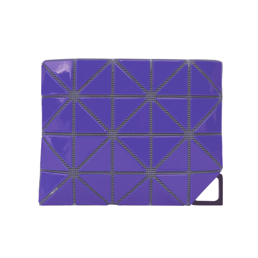 【ISSEY MIYAKE三宅一生】BAO BAO 附可拆掛鍊拉鍊零錢包(藍紫色) BB13AG761