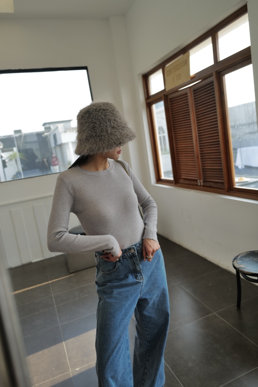 針織圓領打底上衣*5色