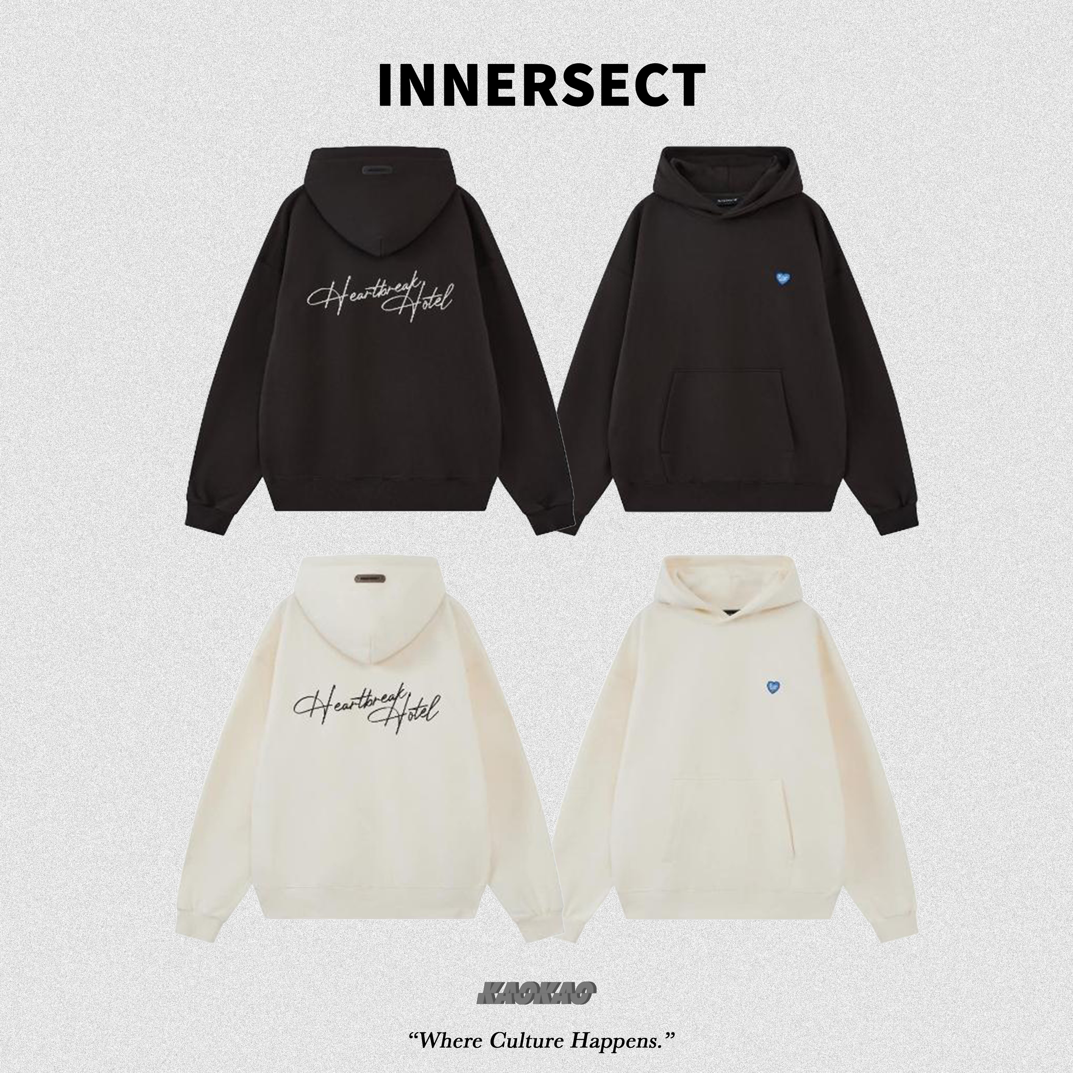 現貨 INNERSECT 三生萬物 心碎旅店 Heartbreak Hotel 帽T 落肩 厚磅【INN24FWTHD247】