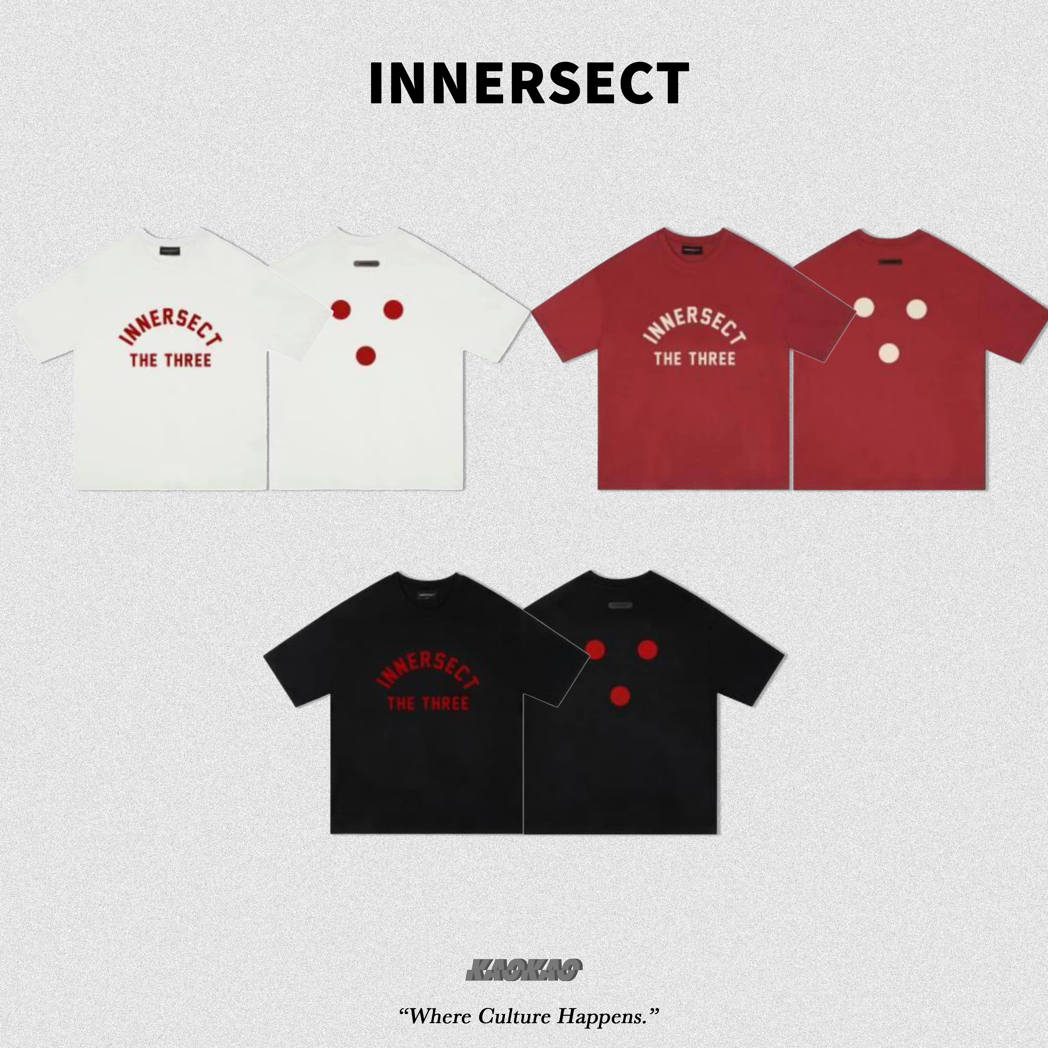 INNERSECT 台北限定『林北超INN』拱型字體 背後三點 THE THREE