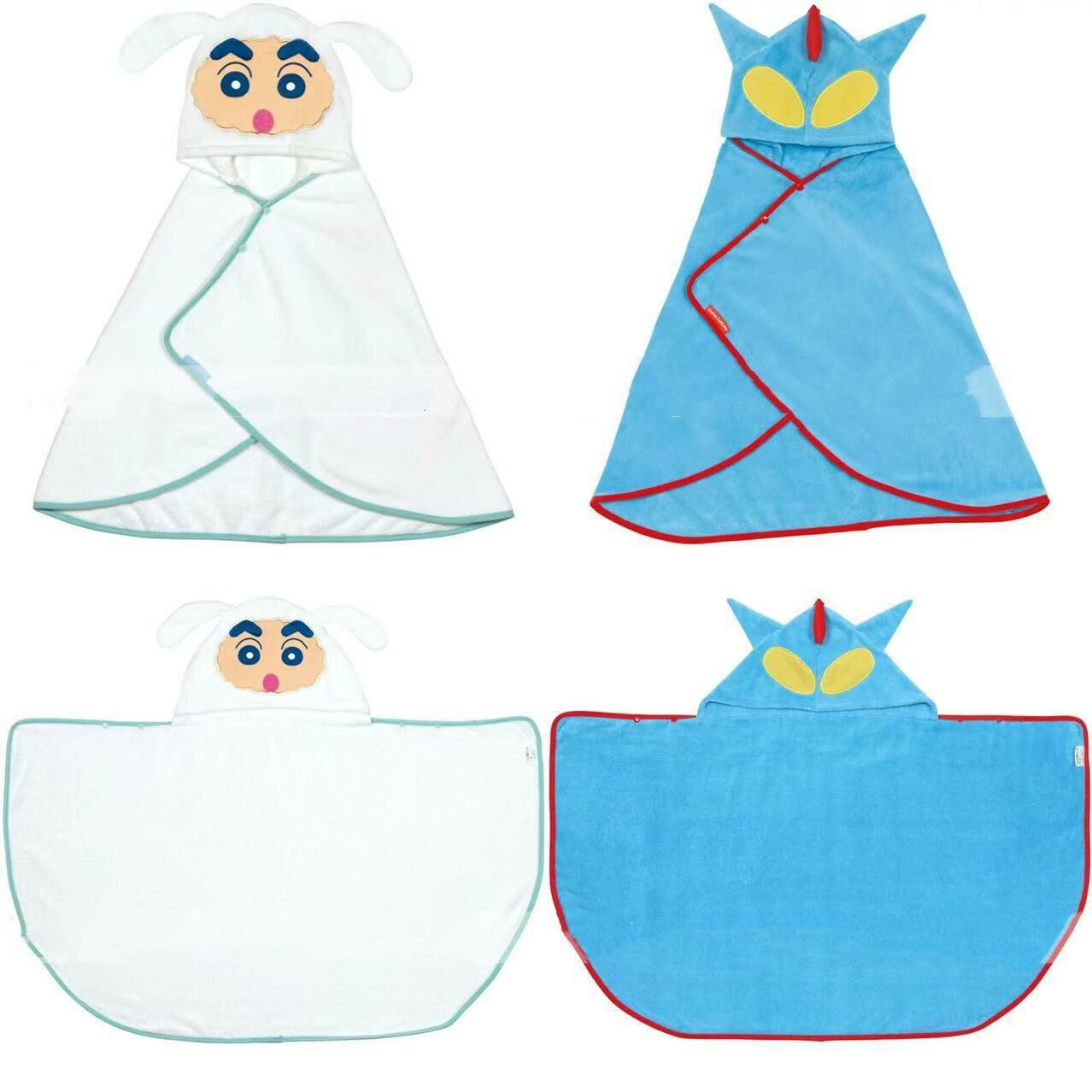 日單 蠟筆小新珊瑚絨浴巾