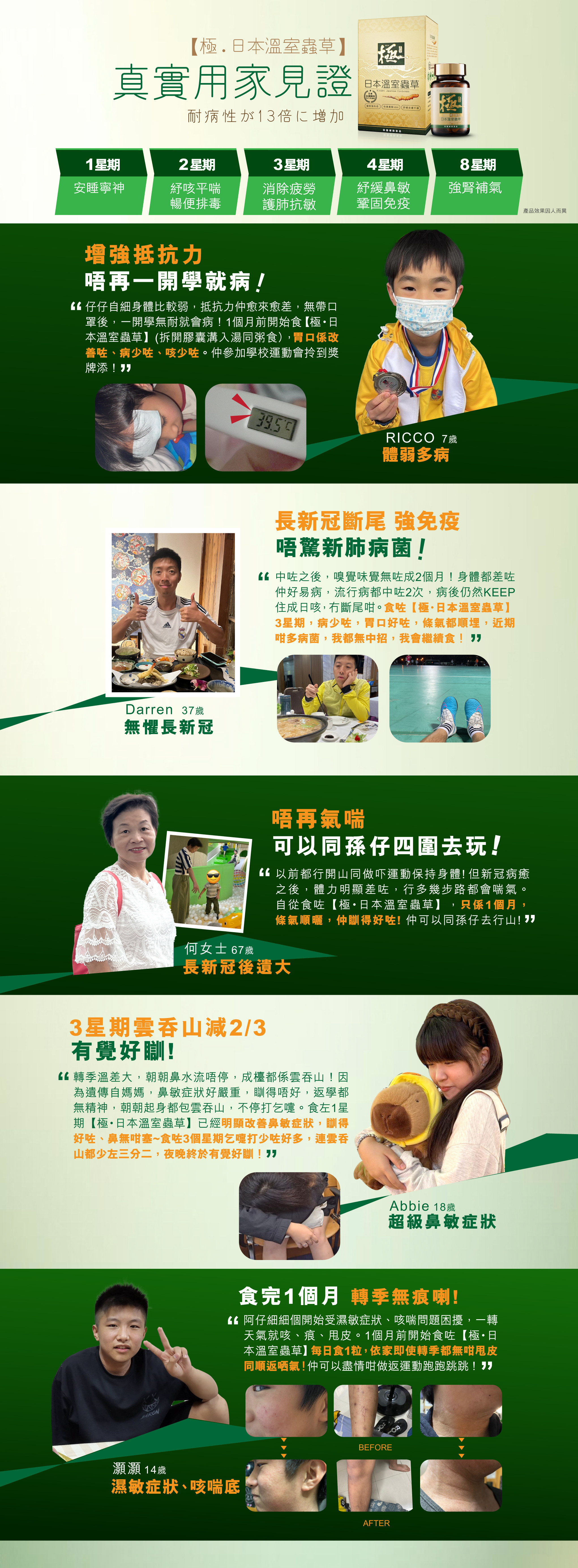 【極•日本溫室蟲草】用家証有效