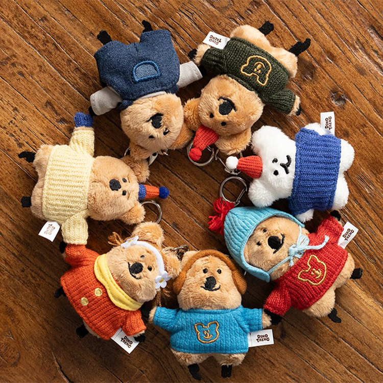 【Dinotaeng】COCOCUP Flat fur Keychain 鑰匙圈 7款