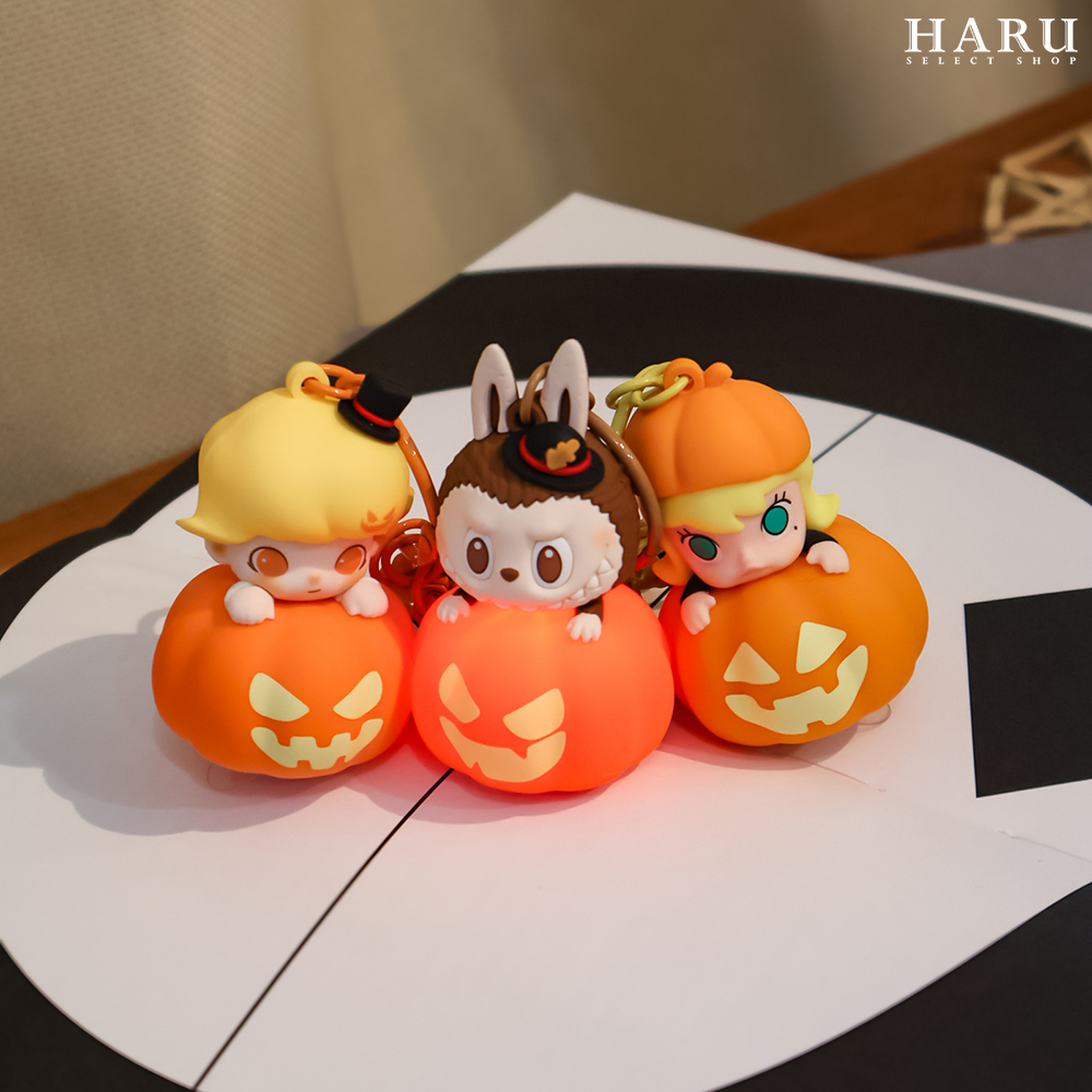 現貨 POPMART 泡泡馬特 怪怪狂歡節 萬聖節限定 LABUBU 拉布布 DIMOO MOLLY 南瓜發光掛飾 吊飾