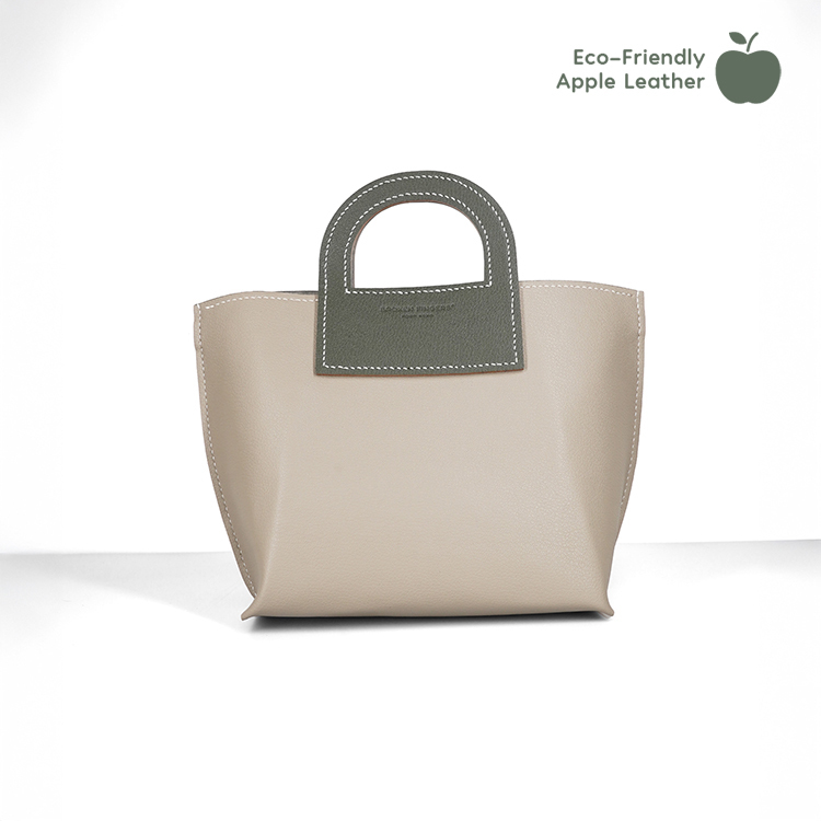 Harvest Bag 【 Beige X Hunter 】Eco-Friendly 69%  Apple Leather Bag