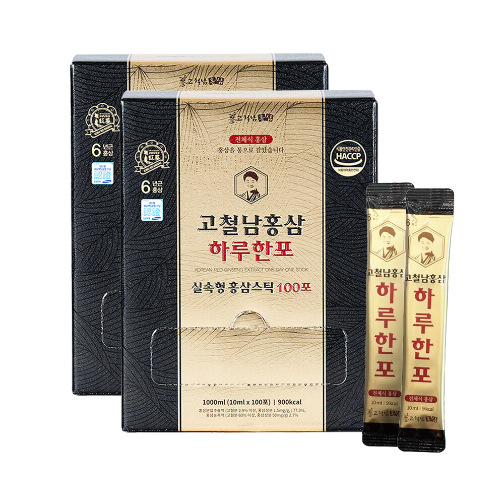 【高鐵男】韓國高麗紅蔘黃金飲x2盒(共200包)(結帳再享9折優惠)