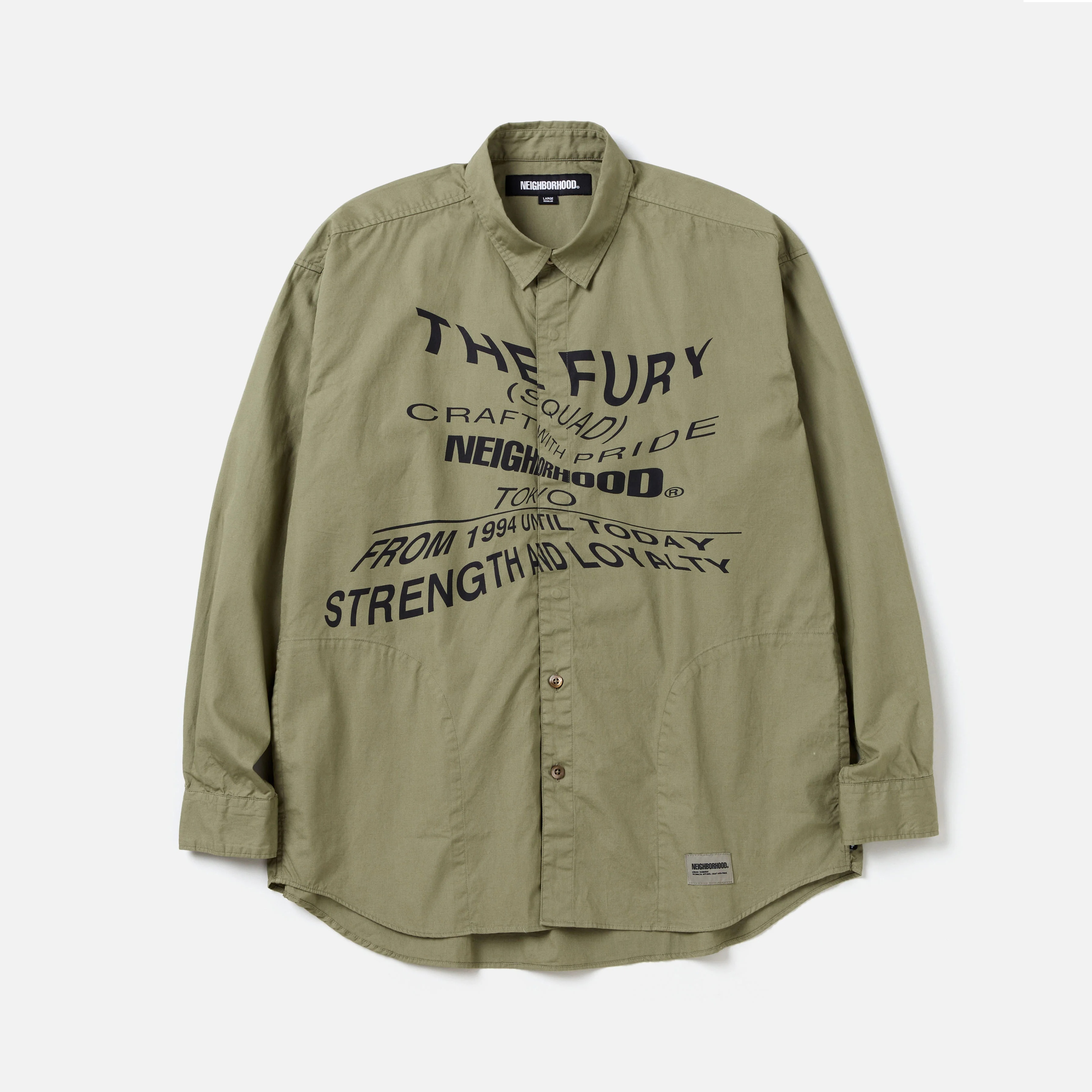 NEIGHBORHOOD 2024 A/W DISTORTION PRINT SHIRT LS - PRE ORDER ITEM (預訂中)