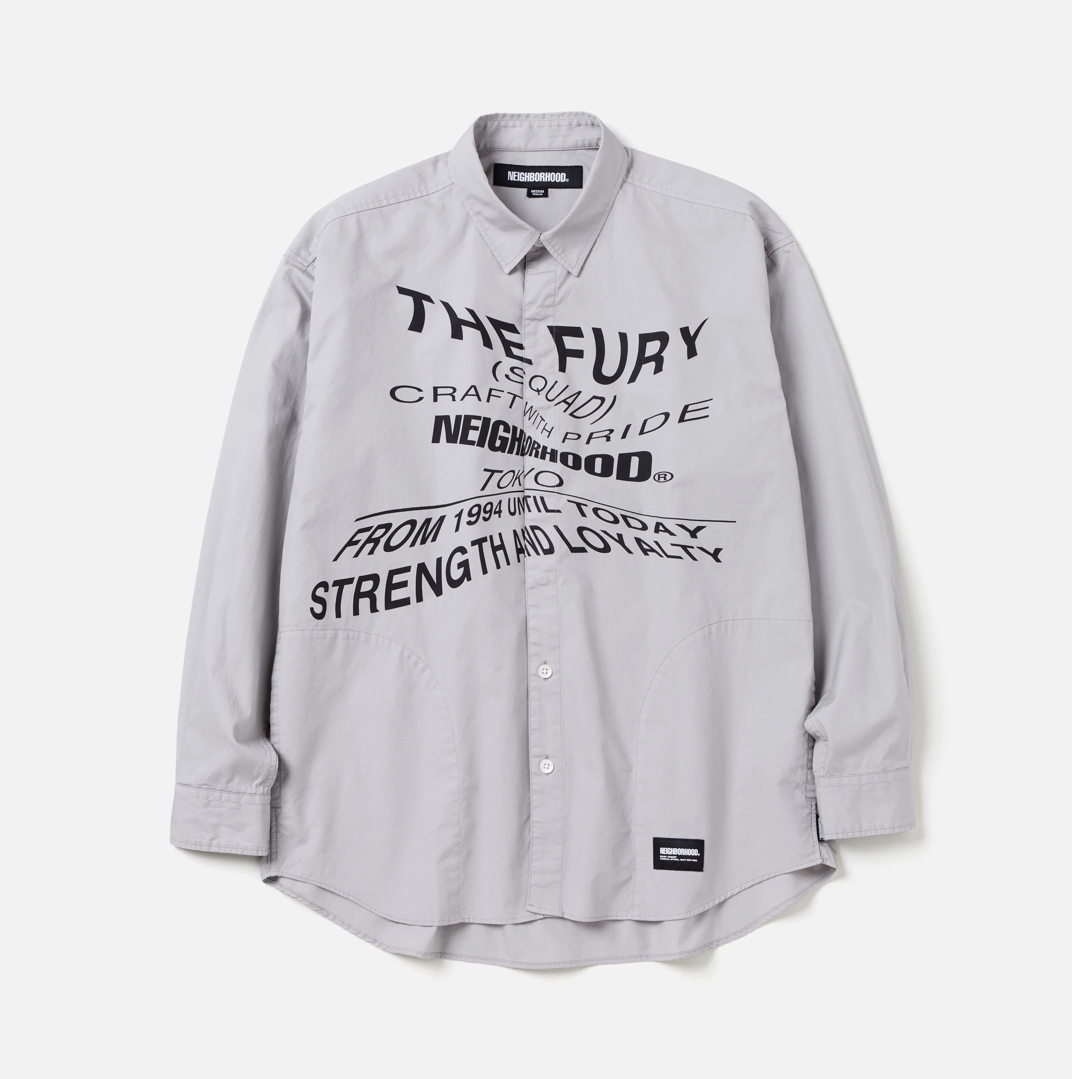 NEIGHBORHOOD 2024 A/W DISTORTION PRINT SHIRT LS - PRE ORDER ITEM (預訂中)