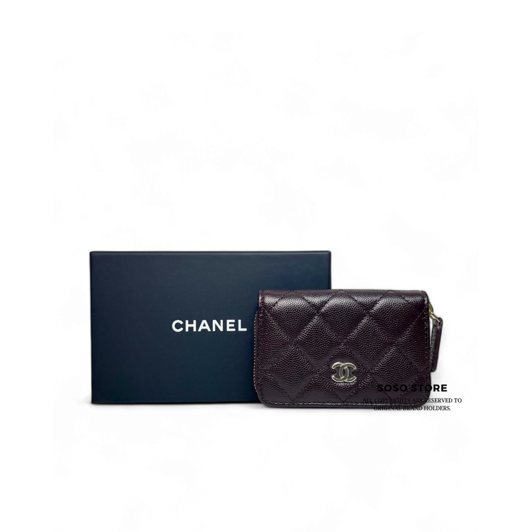 Chanel Coins Bag - Dark red / Ghw