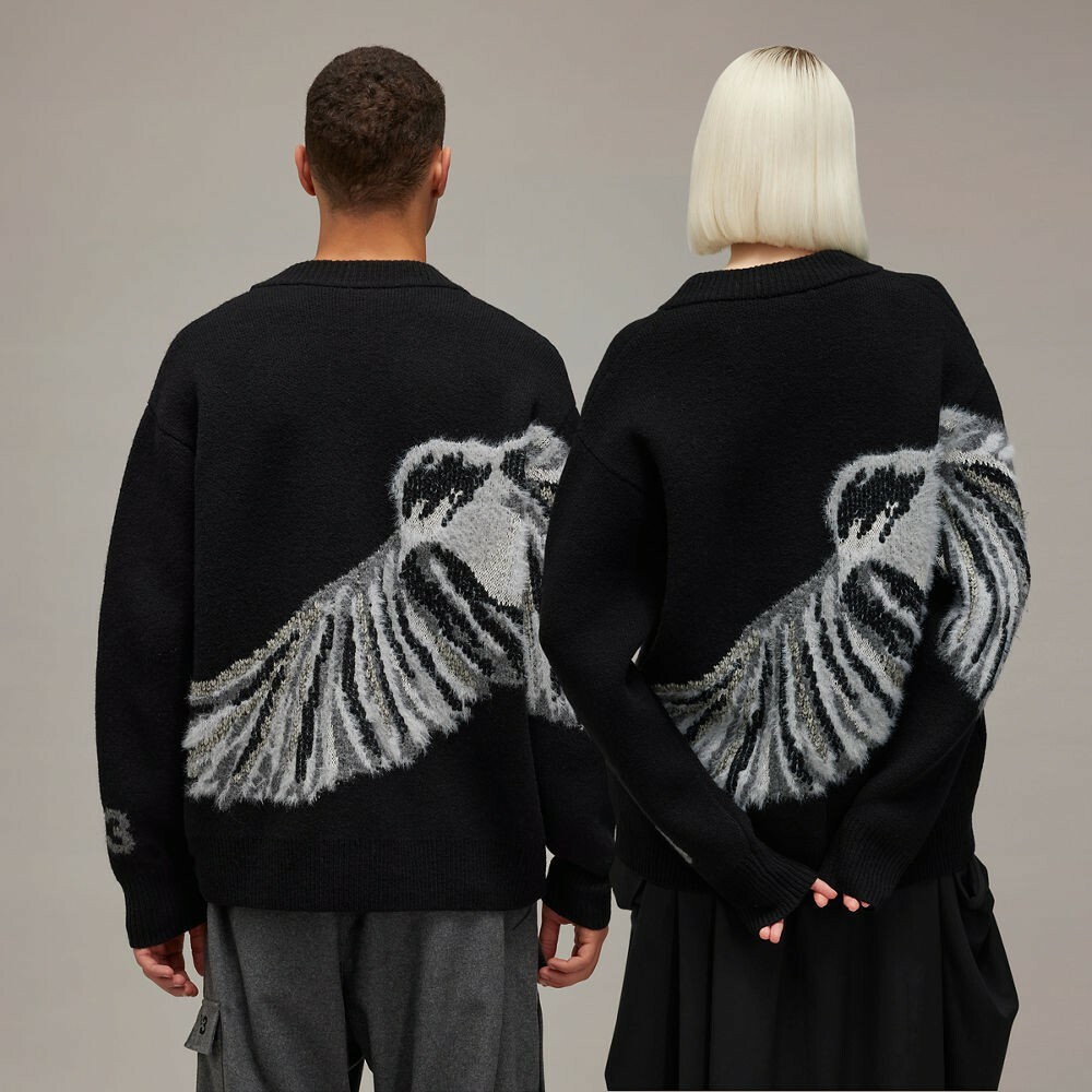 【 Y-3 GFX KNIT CARDIG 針織開襟衫 - 黑 】