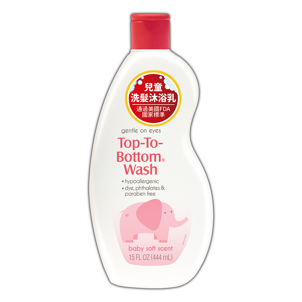 安心百分百【Lucky Super Soft】 兒童洗髮沐浴乳 15oz/444ml