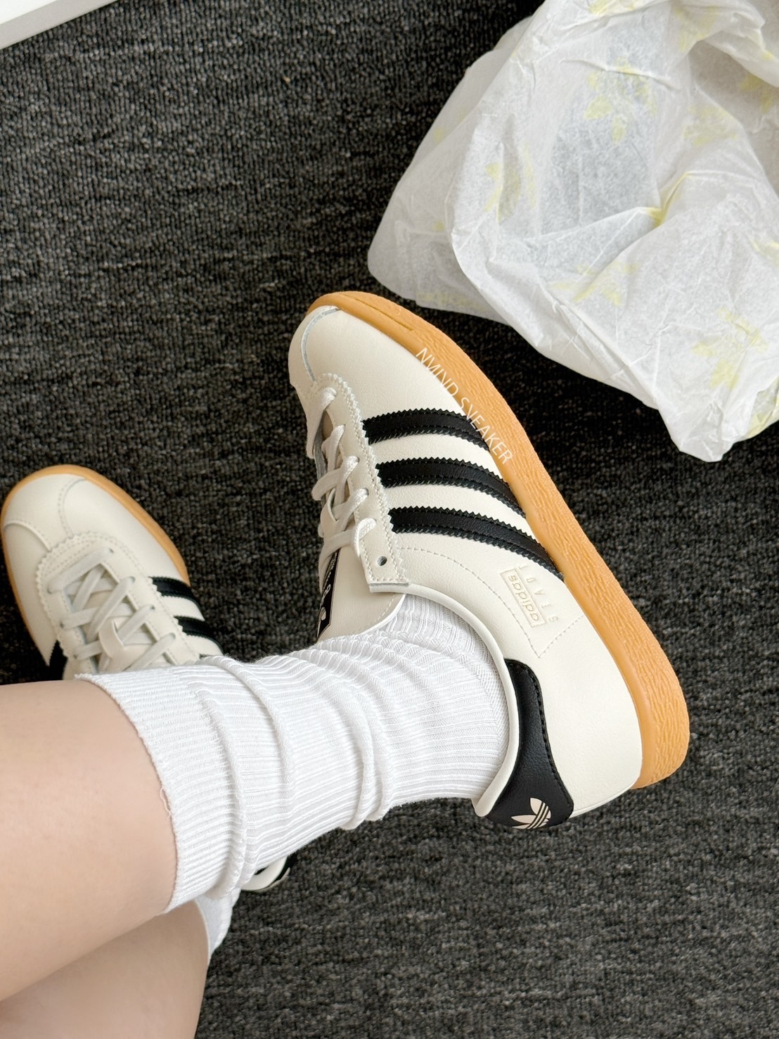 零碼-23cm/25.5cm-Adidas Originals STADT 奶油杏仁 焦糖底