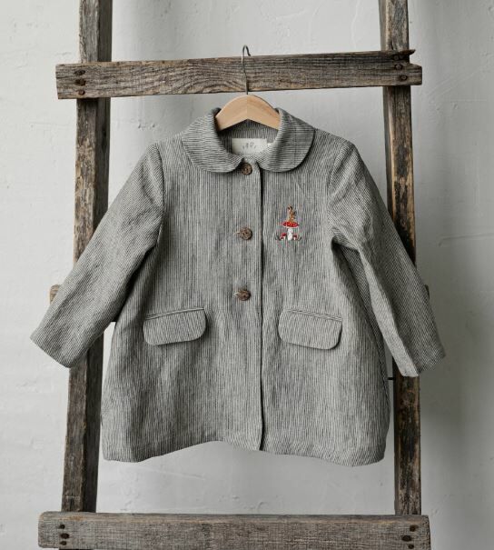 (預購)ALL THE BEAUTIFUL LINEN 復古剪裁亞麻外套 MIDI COAT