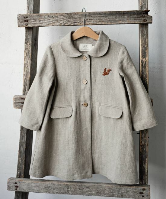 (預購)ALL THE BEAUTIFUL LINEN 復古長版大衣外套 LONG COAT