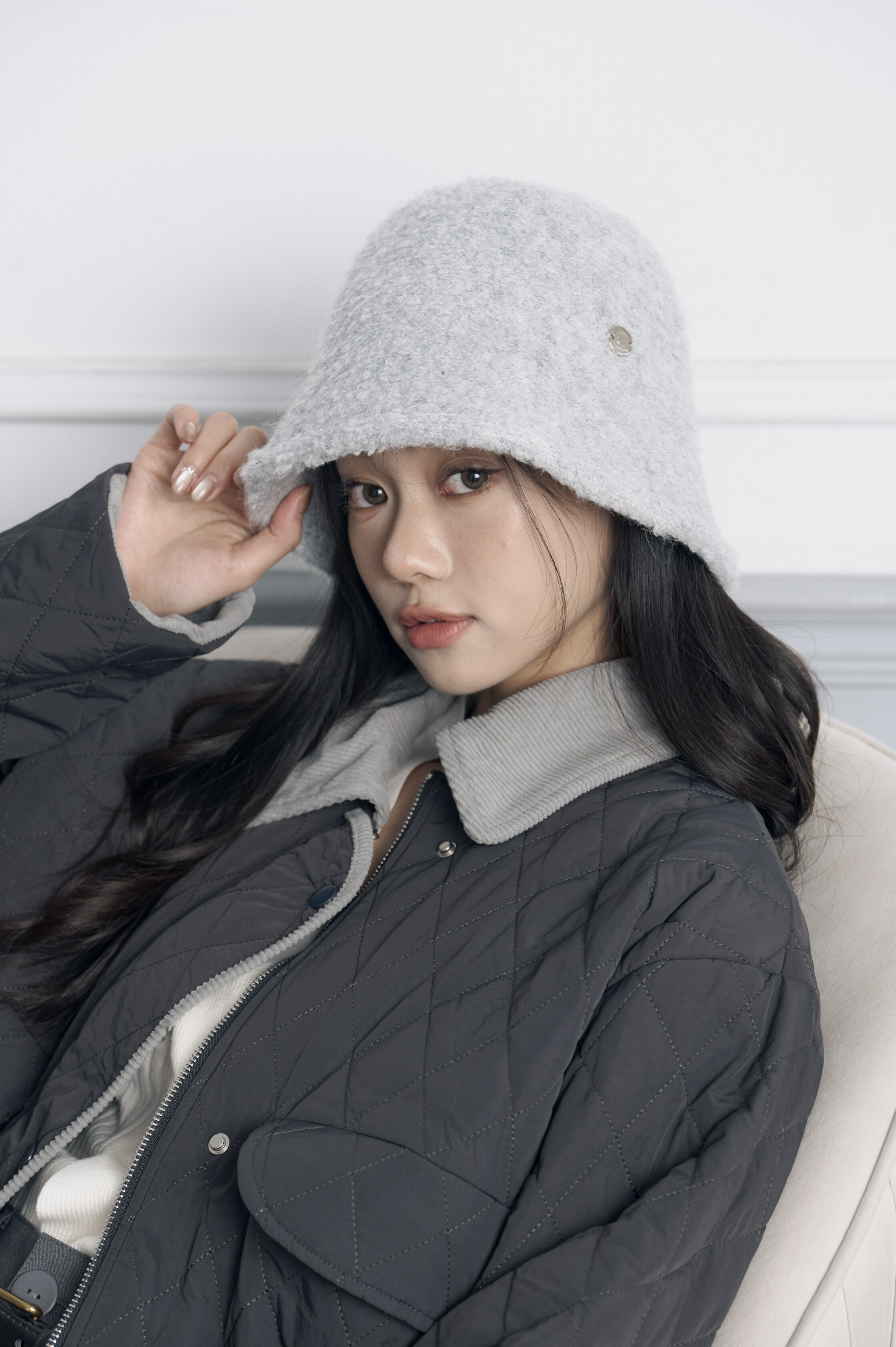 素雅保暖漁夫帽2408(9%羊毛）