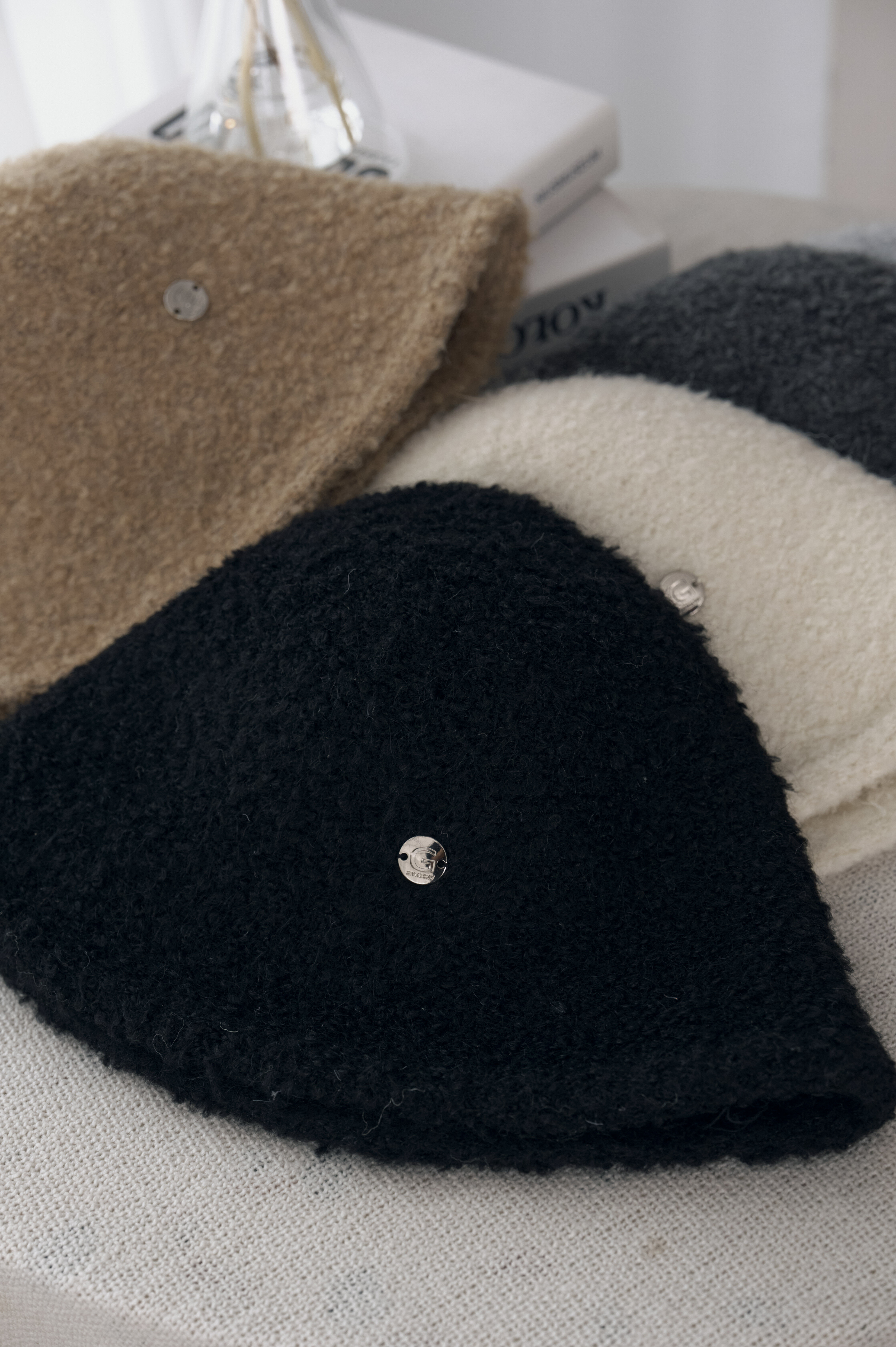 素雅保暖漁夫帽2408(9%羊毛）