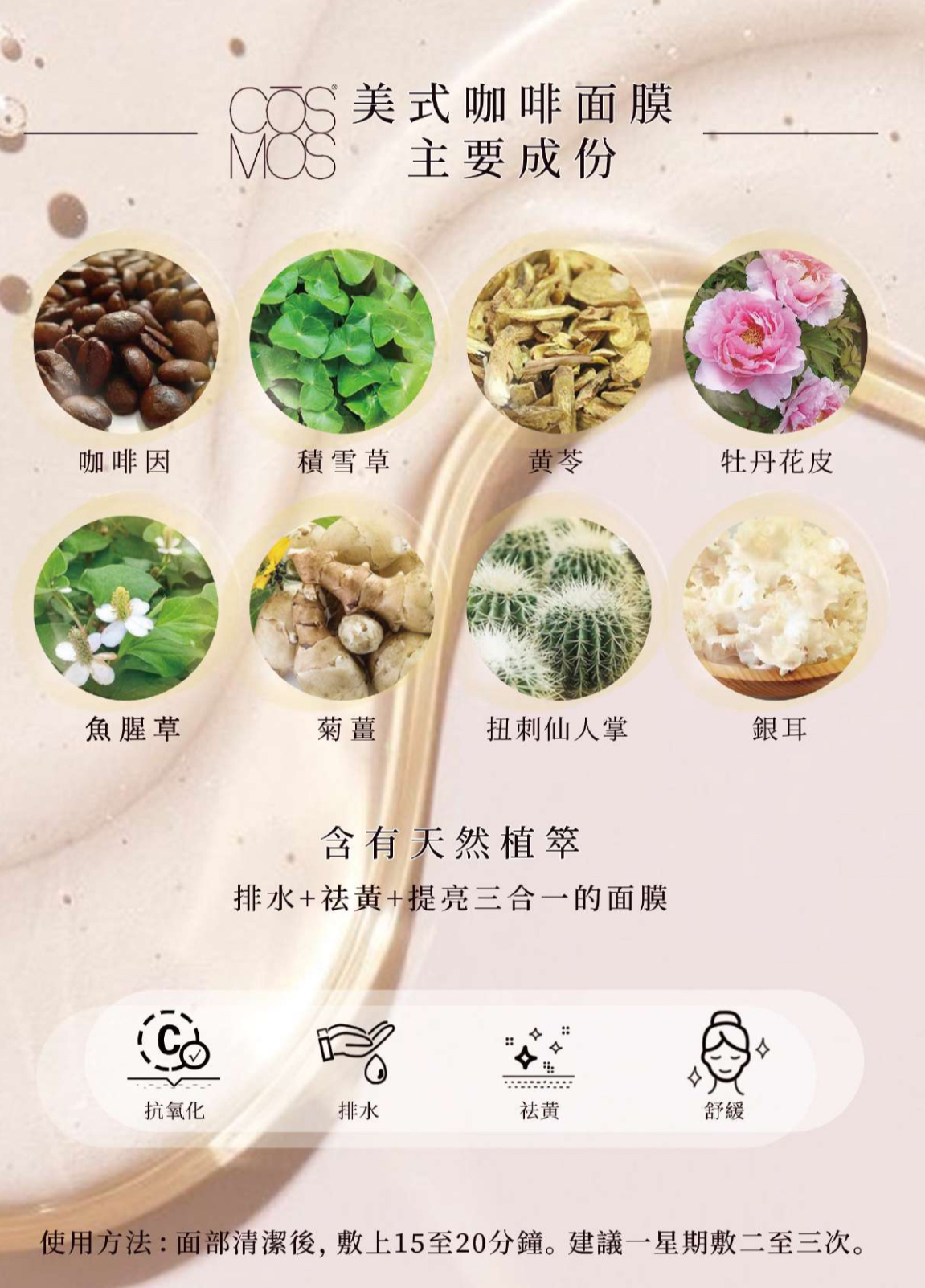 CŌSMOS美式咖啡面膜(一套10片)