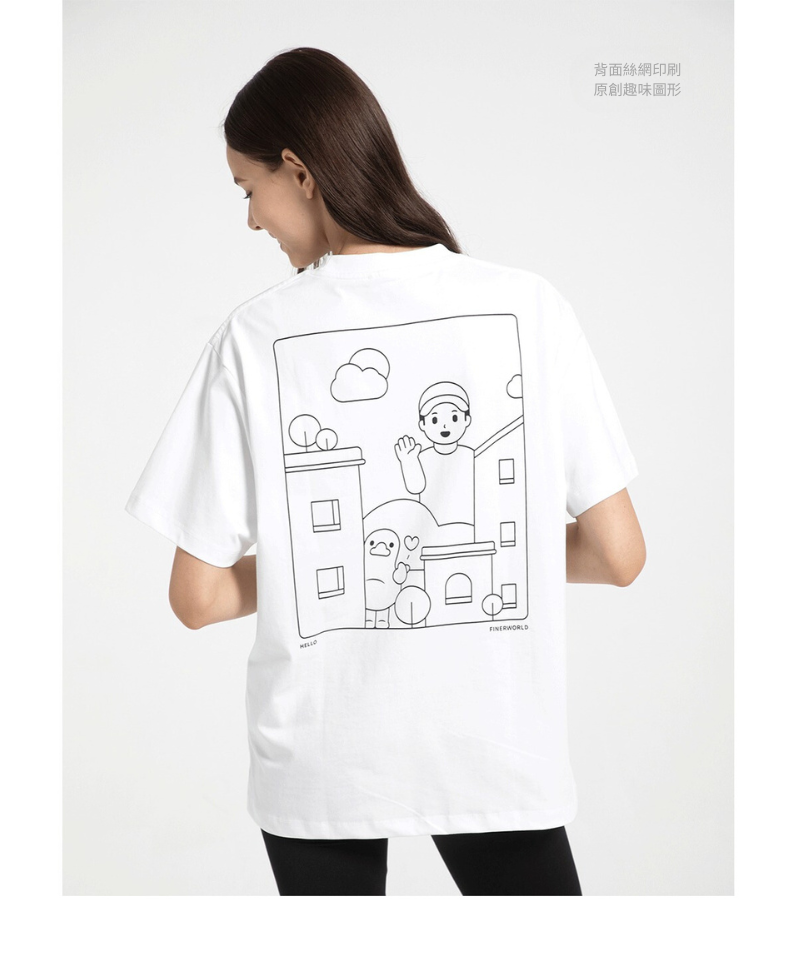Finerworld 原創設計IP圖形短袖T恤